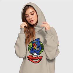 Женское худи-платье Mandrill, цвет: миндальный — фото 2