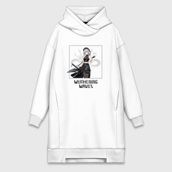 Женское худи-платье Саньхуа, цвет: белый