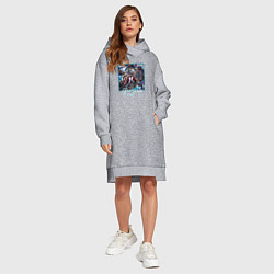 Женское худи-платье Сюэй, цвет: меланж — фото 2