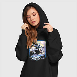 Женское худи-платье Михаил-Шарль Легворк, цвет: черный — фото 2