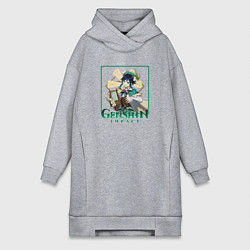 Женское худи-платье Бард Венти, цвет: меланж