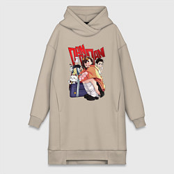 Женское худи-платье Momo Ken Seiko Granny, цвет: миндальный