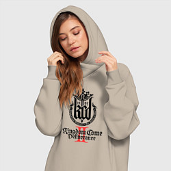 Женское худи-платье Kingdom Come Deliverance 2, цвет: миндальный — фото 2