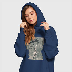 Женское худи-платье Я так решил, цвет: тёмно-синий — фото 2