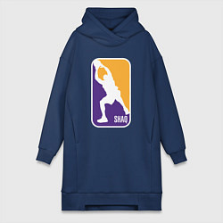Женское худи-платье Shaq attack, цвет: тёмно-синий