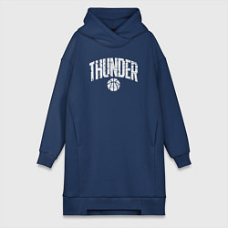 Женское худи-платье Thunder, цвет: тёмно-синий