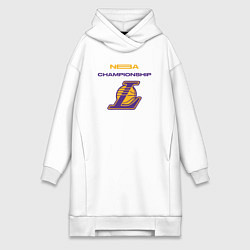 Женское худи-платье Lakers championship, цвет: белый