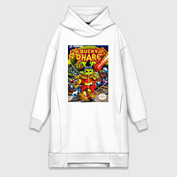 Женское худи-платье Баки о хэр, цвет: белый