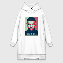 Женское худи-платье Drake, цвет: белый