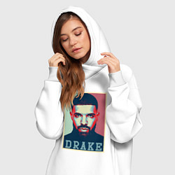 Женское худи-платье Drake, цвет: белый — фото 2