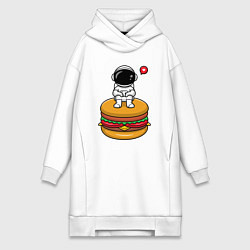 Женская толстовка-платье Космический гамбургер