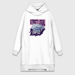 Женское худи-платье Street legal, цвет: белый
