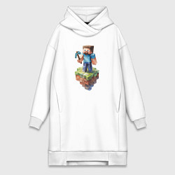 Женское худи-платье Steve, цвет: белый