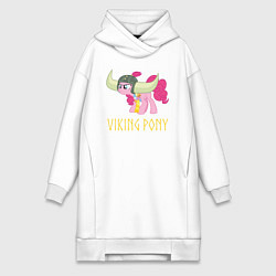 Женская толстовка-платье Пинки Пай пони викинг