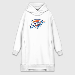 Женское худи-платье SGA Oklahoma, цвет: белый