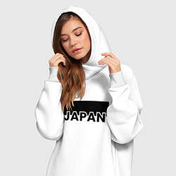 Женское худи-платье Japan, цвет: белый — фото 2