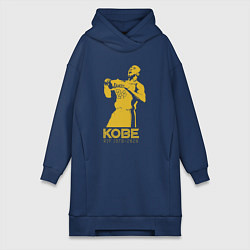 Женское худи-платье Kobe - Lakers, цвет: тёмно-синий