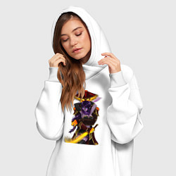 Женское худи-платье Темпларка с Эмбером, цвет: белый — фото 2