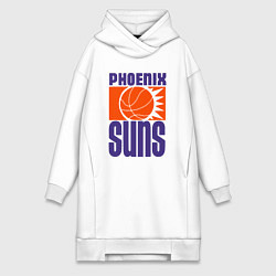 Женское худи-платье Phoenix Suns team, цвет: белый