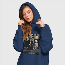 Женское худи-платье Славные парни постер, цвет: тёмно-синий — фото 2