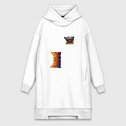 Женское худи-платье Doom персонаж из игры, цвет: белый