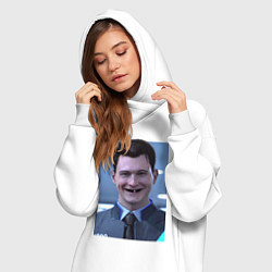 Женское худи-платье Коннор мем, цвет: белый — фото 2