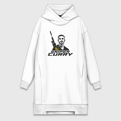 Женское худи-платье Снайпер Карри, цвет: белый