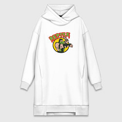 Женское худи-платье Reptile, цвет: белый