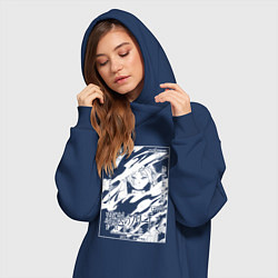 Женское худи-платье Фрирен - обложка, цвет: тёмно-синий — фото 2
