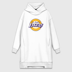 Женское худи-платье Lakers star, цвет: белый
