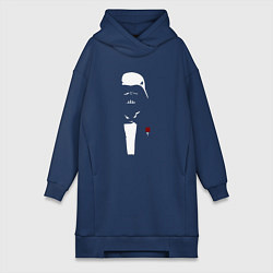 Женское худи-платье Dart Vader, цвет: тёмно-синий