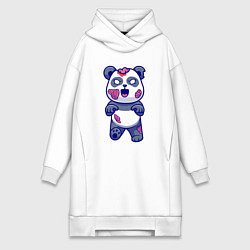 Женская толстовка-платье Зомби панда