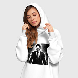 Женское худи-платье Киану, цвет: белый — фото 2