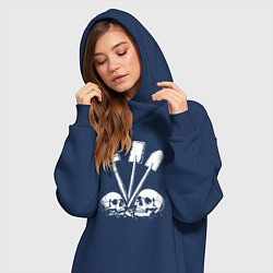 Женское худи-платье Искусство раскопок, цвет: тёмно-синий — фото 2