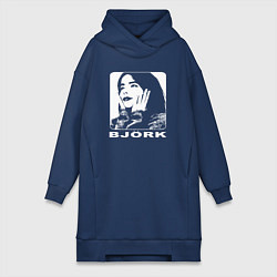 Женское худи-платье Bjork, цвет: тёмно-синий