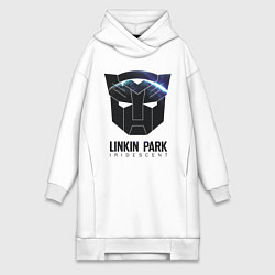 Женское худи-платье Linkin Park: Iridescent, цвет: белый