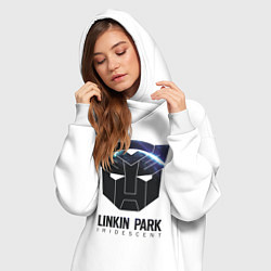 Женское худи-платье Linkin Park: Iridescent, цвет: белый — фото 2