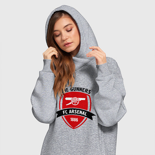 Женская толстовка-платье FC Arsenal: The Gunners / Меланж – фото 3