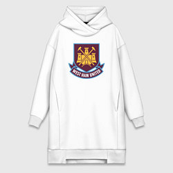 Женское худи-платье West Ham United FC, цвет: белый