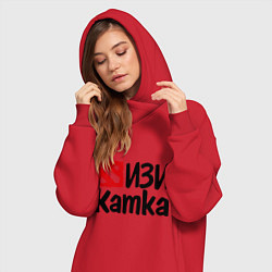 Женское худи-платье Изи катка, цвет: красный — фото 2