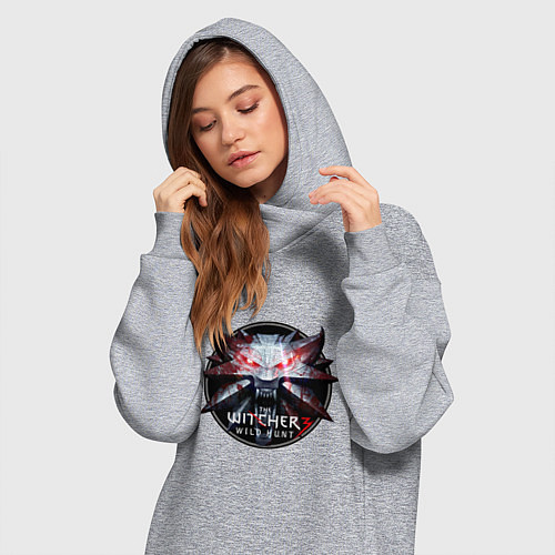 Женская толстовка-платье The Witcher 3 / Меланж – фото 3