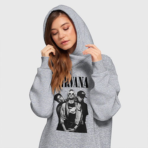 Женская толстовка-платье Nirvana Group / Меланж – фото 3