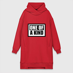 Женское худи-платье One of a kind, цвет: красный