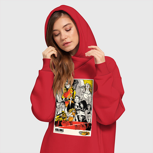 Женская толстовка-платье Kill Bill Stories / Красный – фото 3