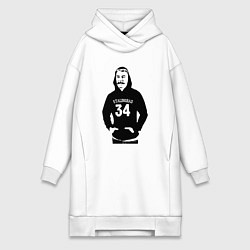Женское худи-платье Stalingrad 34, цвет: белый