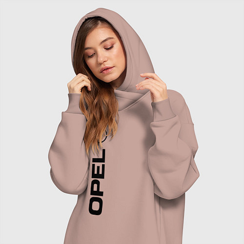 Женская толстовка-платье OPEL / Пыльно-розовый – фото 3