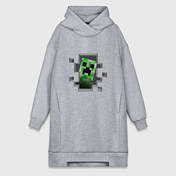 Женское худи-платье Creeper Inside, цвет: меланж