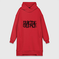 Женское худи-платье Suicide Silence: Venom, цвет: красный
