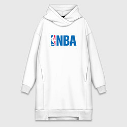 Женское худи-платье NBA, цвет: белый