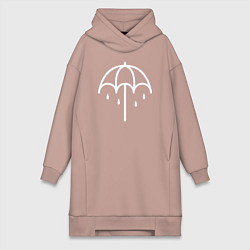 Женское худи-платье BMTH Symbol, цвет: пыльно-розовый